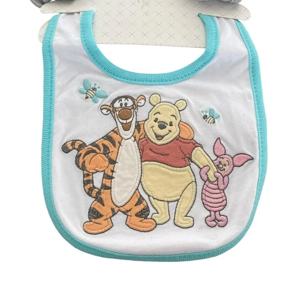 Disney Store Disney Baby Winnie The Pooh and Friends Tigger Piglet Baby Bib Set